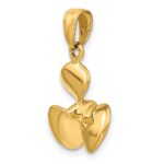 10K Polished 3-D Propeller Pendant - Image 5