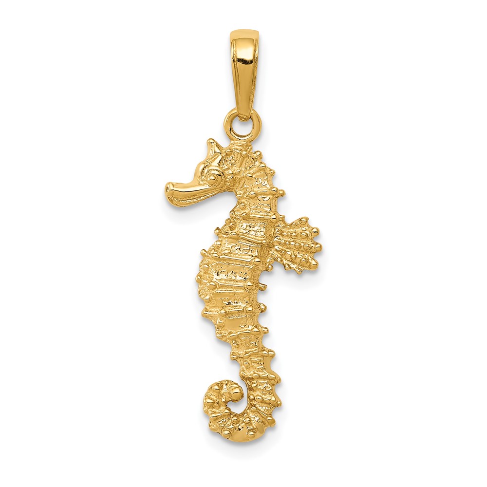 10C2532.jpg 10k Seahorse Pendant - Image 1