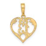 10k 13 in Heart Cut-out Pendant - Image 4