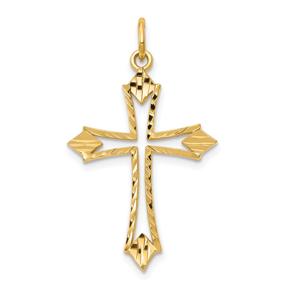 10C301.jpg 10k Cross Charm - Image 1
