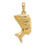 10k 3-D Nefertiti Pendant - Image 4
