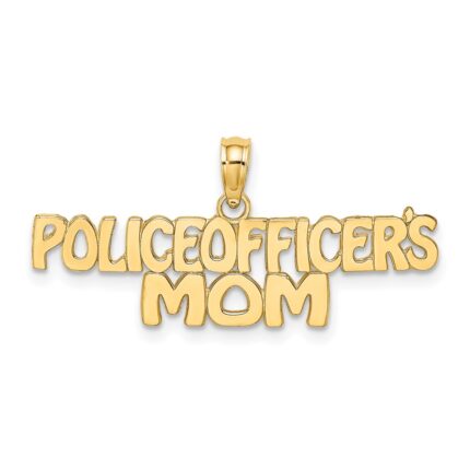 10k POLICE OFFICER'S MOM Charm