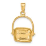 10k 2-D Large Nantucket Basket Pendant - Image 4