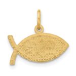 10K Jesus Fish Charm - Image 3