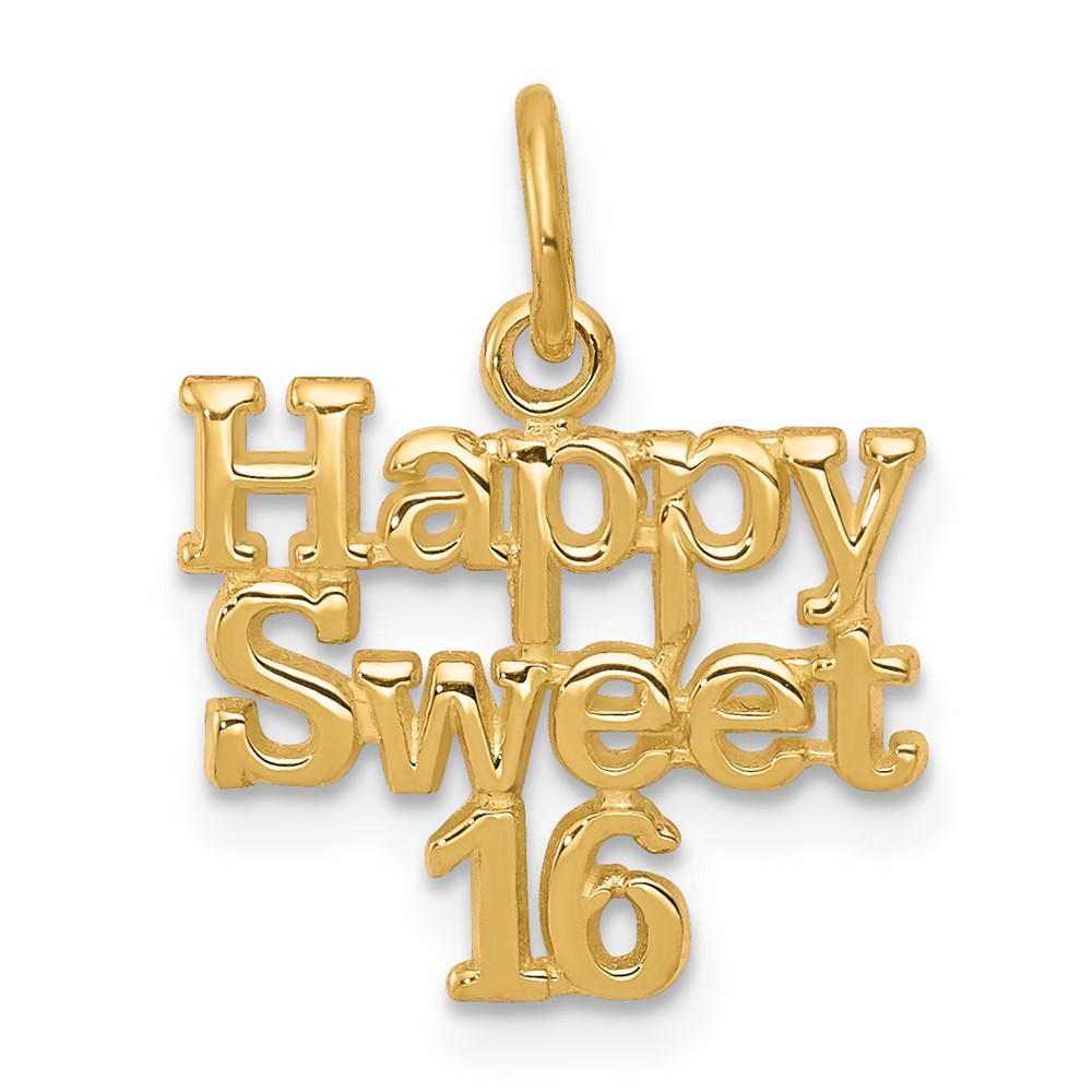 10C336.jpg 10k HAPPY SWEET 16 Charm - Image 1