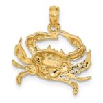 10k Blue Crab Pendant - Image 3