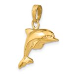 10k 3-D Dolphin Pendant - Image 5