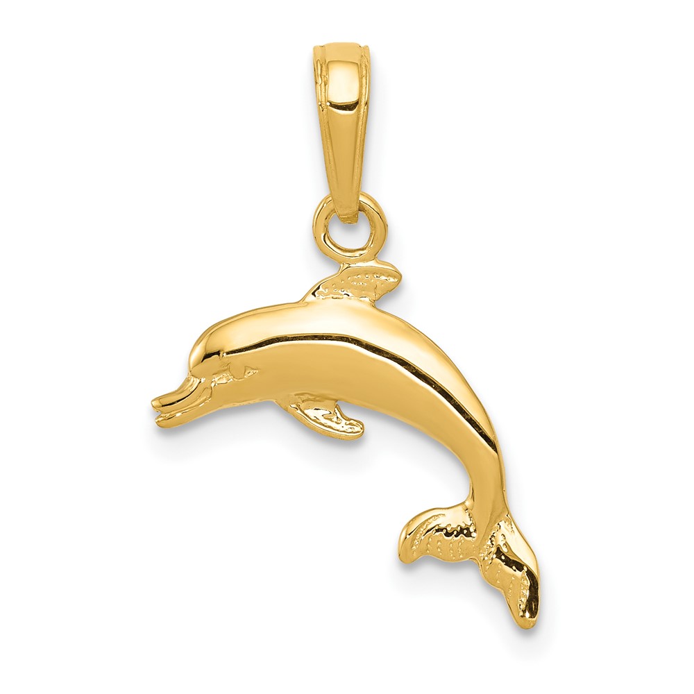 10C3446.jpg 10k Dolphin Pendant - Image 1