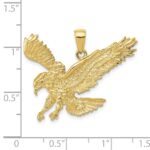 10K Textured Eagle Landing Pendant - Image 4