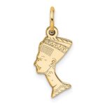 10k Solid Bust of Nefertiti Charm