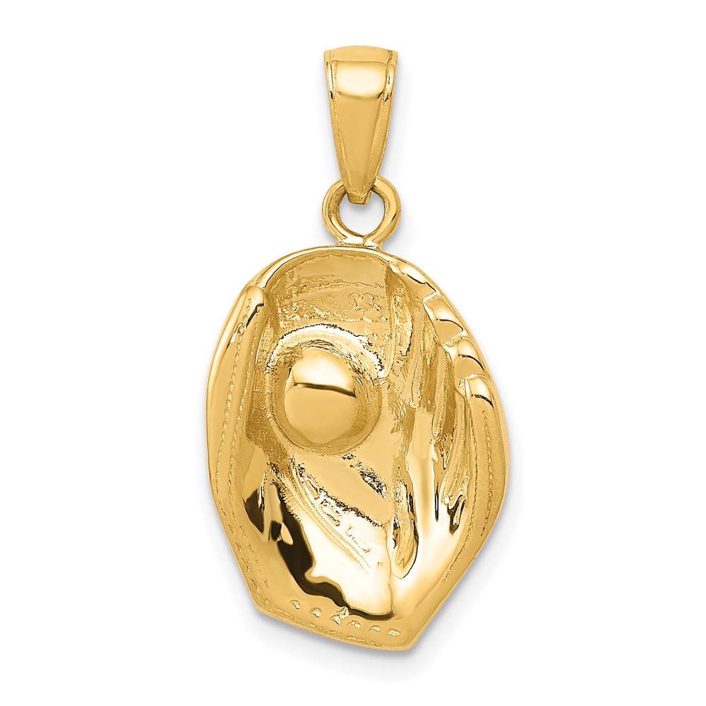 10C3766.jpg 10K Baseball Glove And Ball Pendant - Image 1