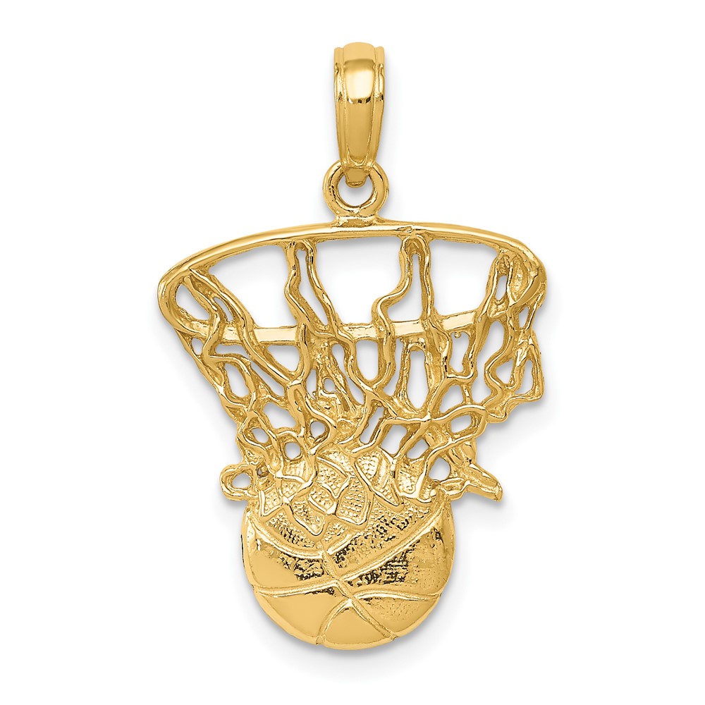 10C3780.jpg 10K Swoosh Basketball and Net Pendant - Image 1