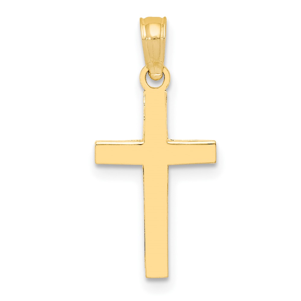 10C3785.jpg 10k Polished Cross Pendant - Image 1