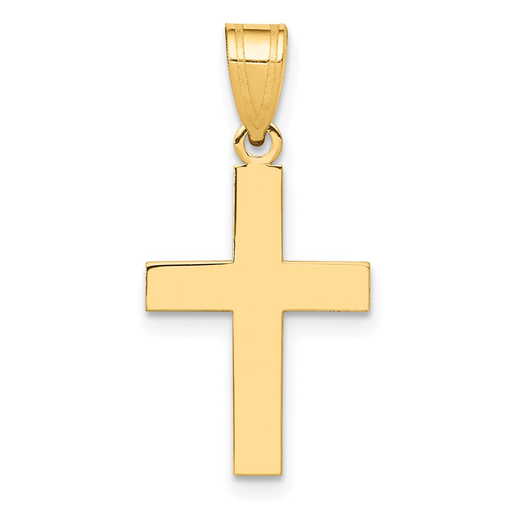10C3787.jpg 10k Polished Cross Charm - Image 1