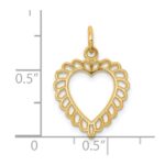 10k Heart Charm - Image 3