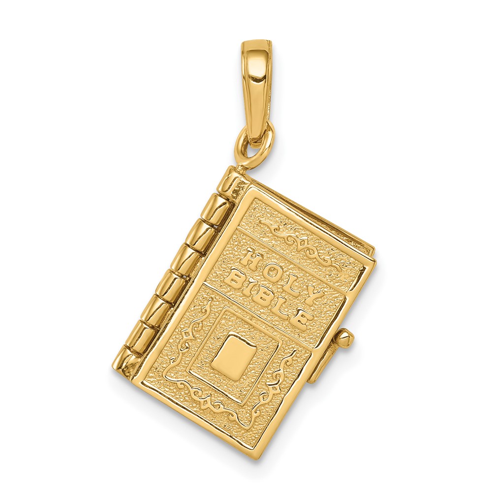 10C3964.jpg 10K 3D Lord's Prayer Bible Pendant - Image 1