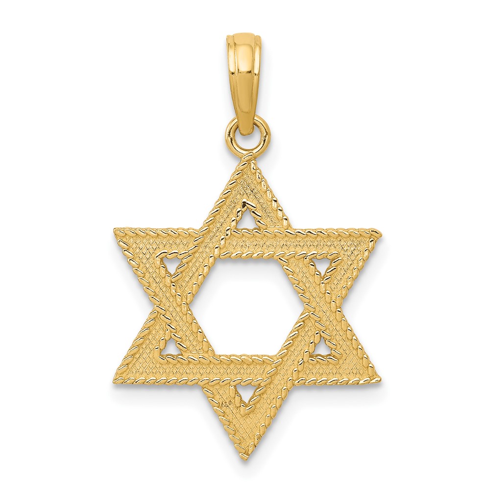 10C3988.jpg 10K Star of David Pendant - Image 1