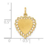 10k Heart Charm - Image 3