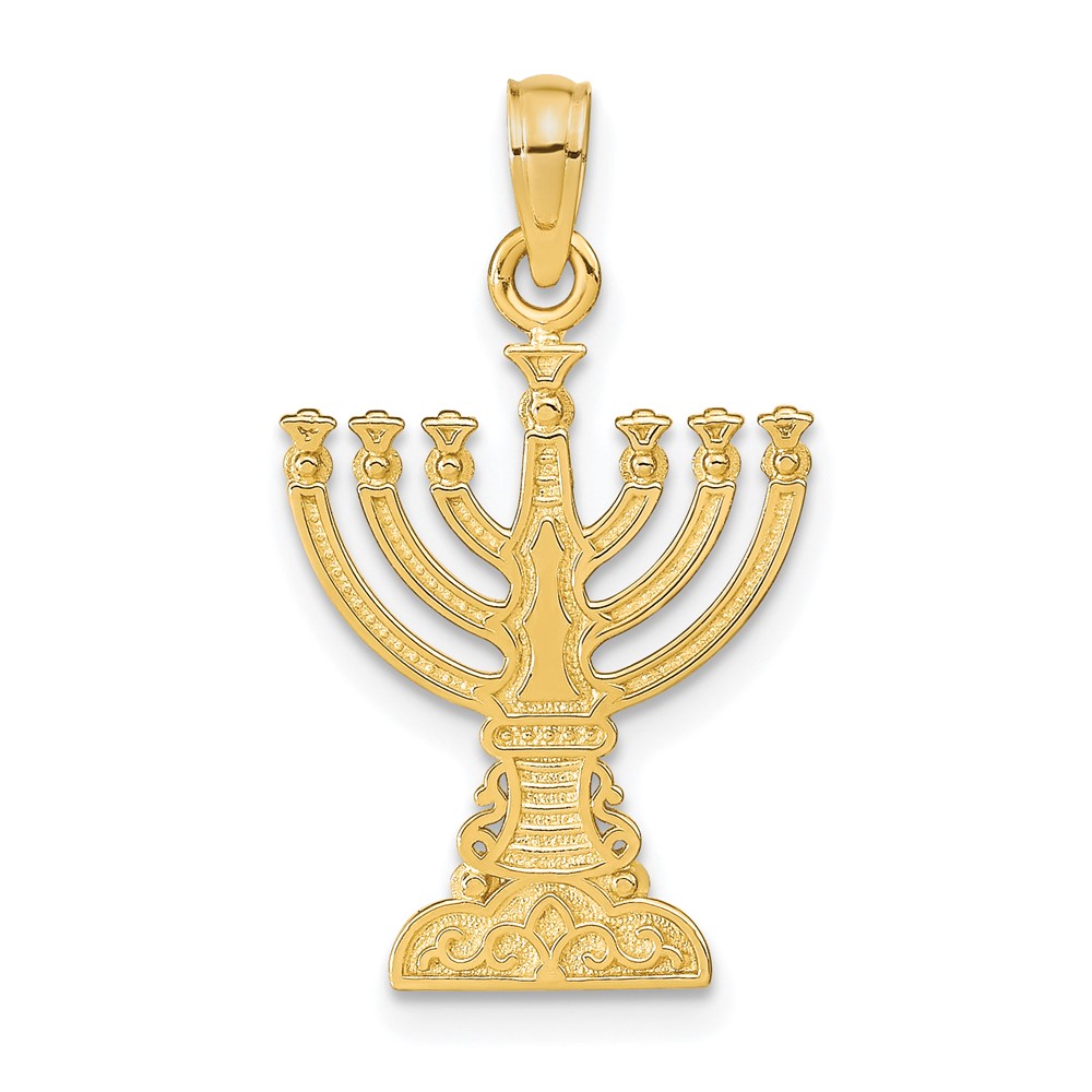 10C4451.jpg 10K Menorah Pendant - Image 1