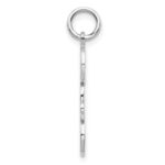 10K White Gold DAD Charm - Image 2