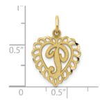 10k Initial P Charm - Image 3