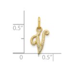 10k Initial V Charm - Image 3