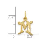 10k Initial M Charm - Image 3