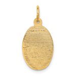 10k Solid Satin Polished St. Christopher Pendant - Image 4