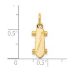 10K Solid 3-D Skateboard Charm - Image 3