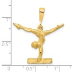 10k Solid Gymnast Charm - Image 3