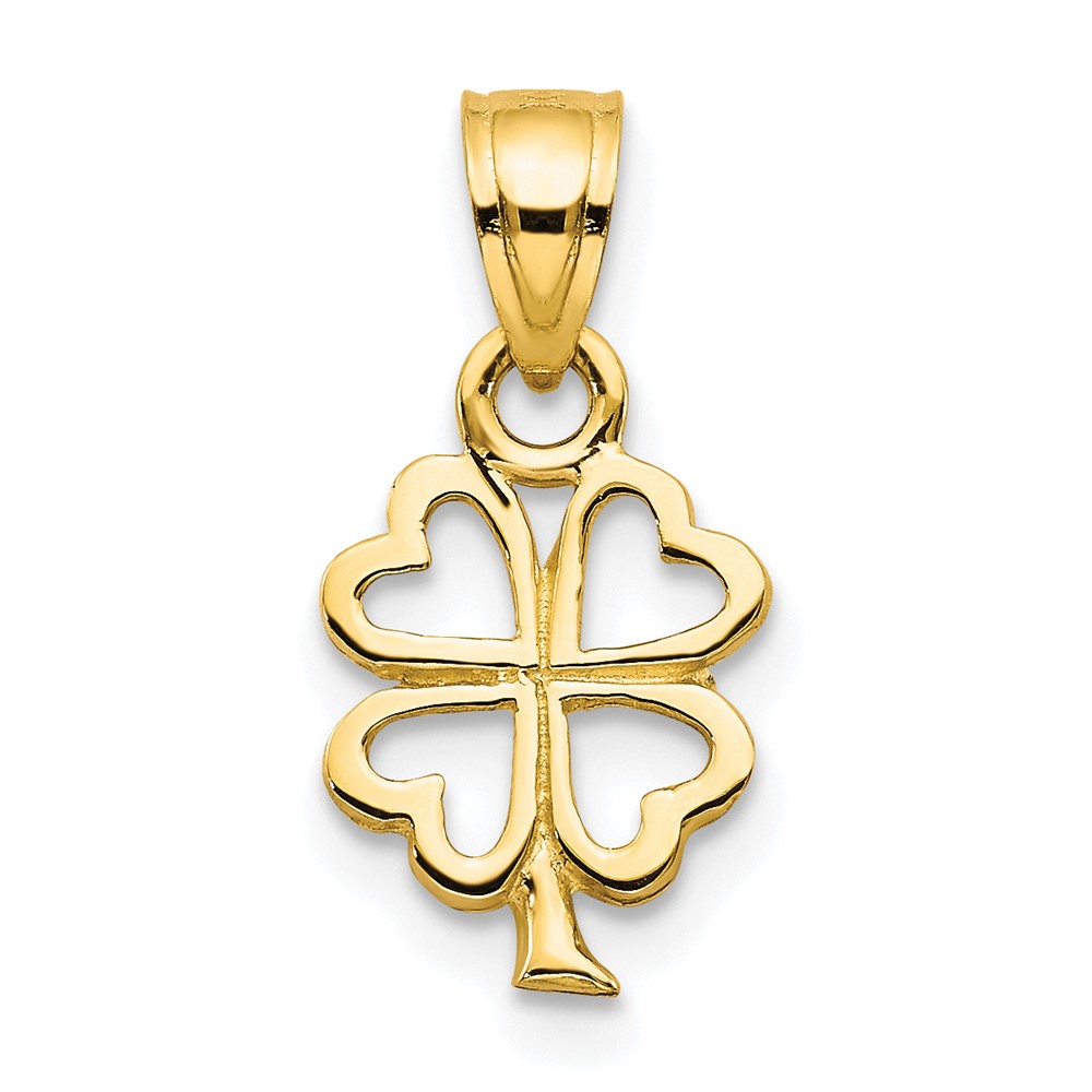 10C984.jpg 10k Four Leaf Clover Charm - Image 1