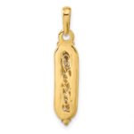 10k & Rhodium Mezuzah w/Shin Charm - Image 4