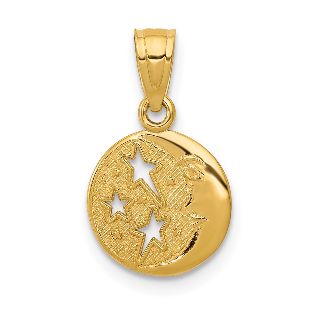 10D1261.jpg 10k Moon & Stars Pendant - Image 1
