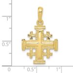 10k Jerusalem Cross Pendant - Image 3