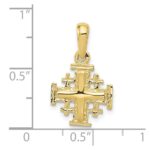 10k Jerusalem Cross Charm - Image 3