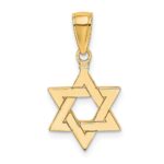 10k Polished Star of David Pendant - Image 4