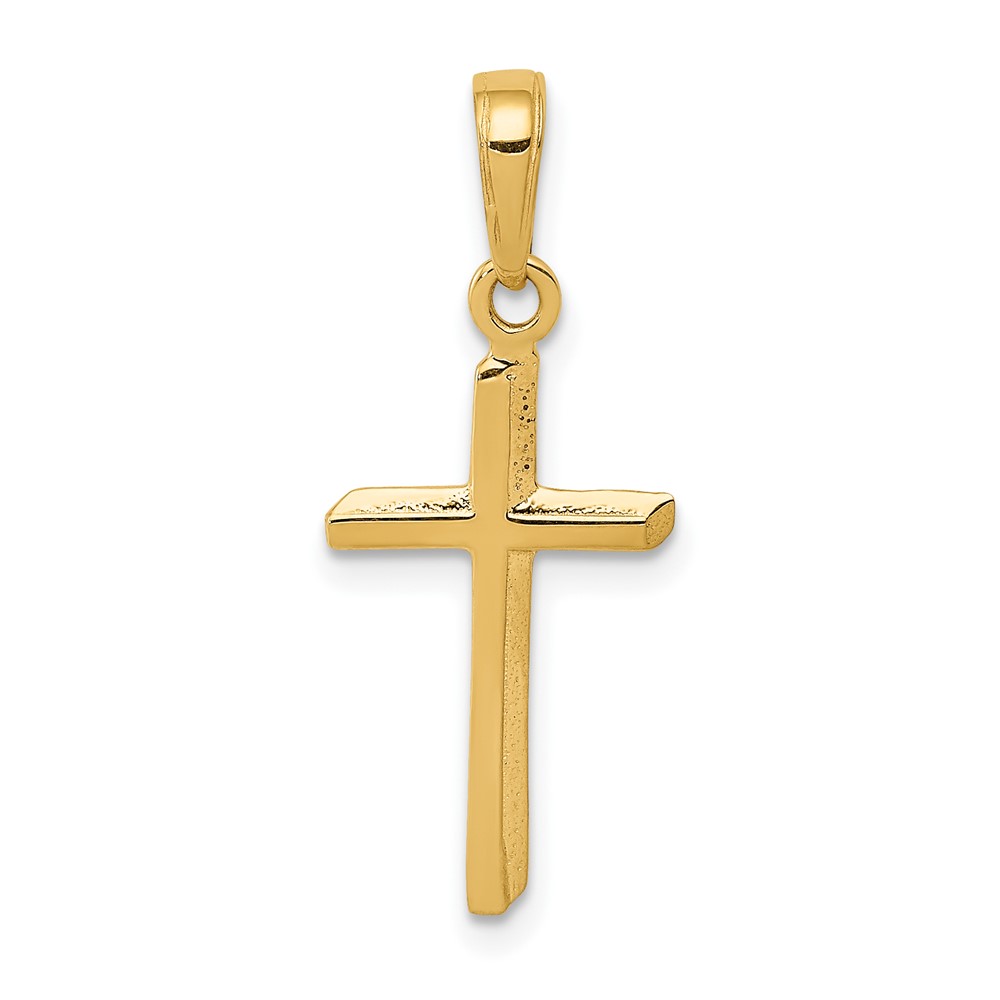10D3489.jpg 10k Polished Cross Pendant - Image 1