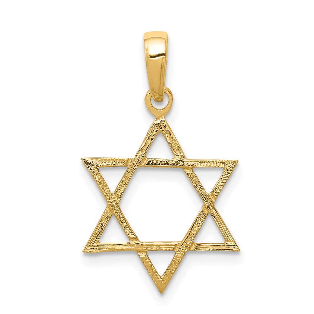 10D3801.jpg 10K Star of David Pendant - Image 1