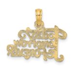 10K TODAY TOMORROW AND FOREVER Charm - Image 4