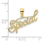 10K Polished and Textured SPECIAL Pendant - Image 3