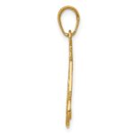 10K Slice Of Cake With Candle HAPPY BIRTHDAY Pendant - Image 2