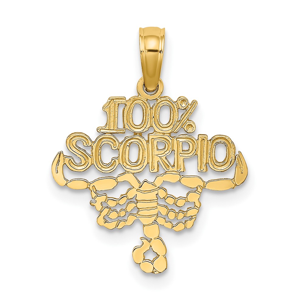 10D4061.jpg 10K 100% SCORPIO Zodiac Charm - Image 1