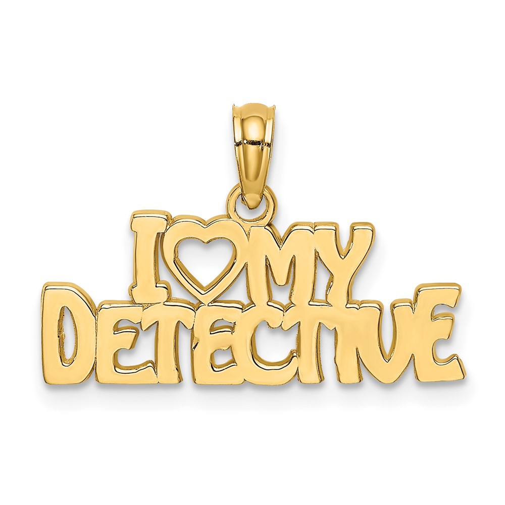 10D4076.jpg 10K I HEART MY DETECTIVE Charm - Image 1