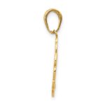 10K Hummingbird w/Flower in Frame Pendant - Image 2