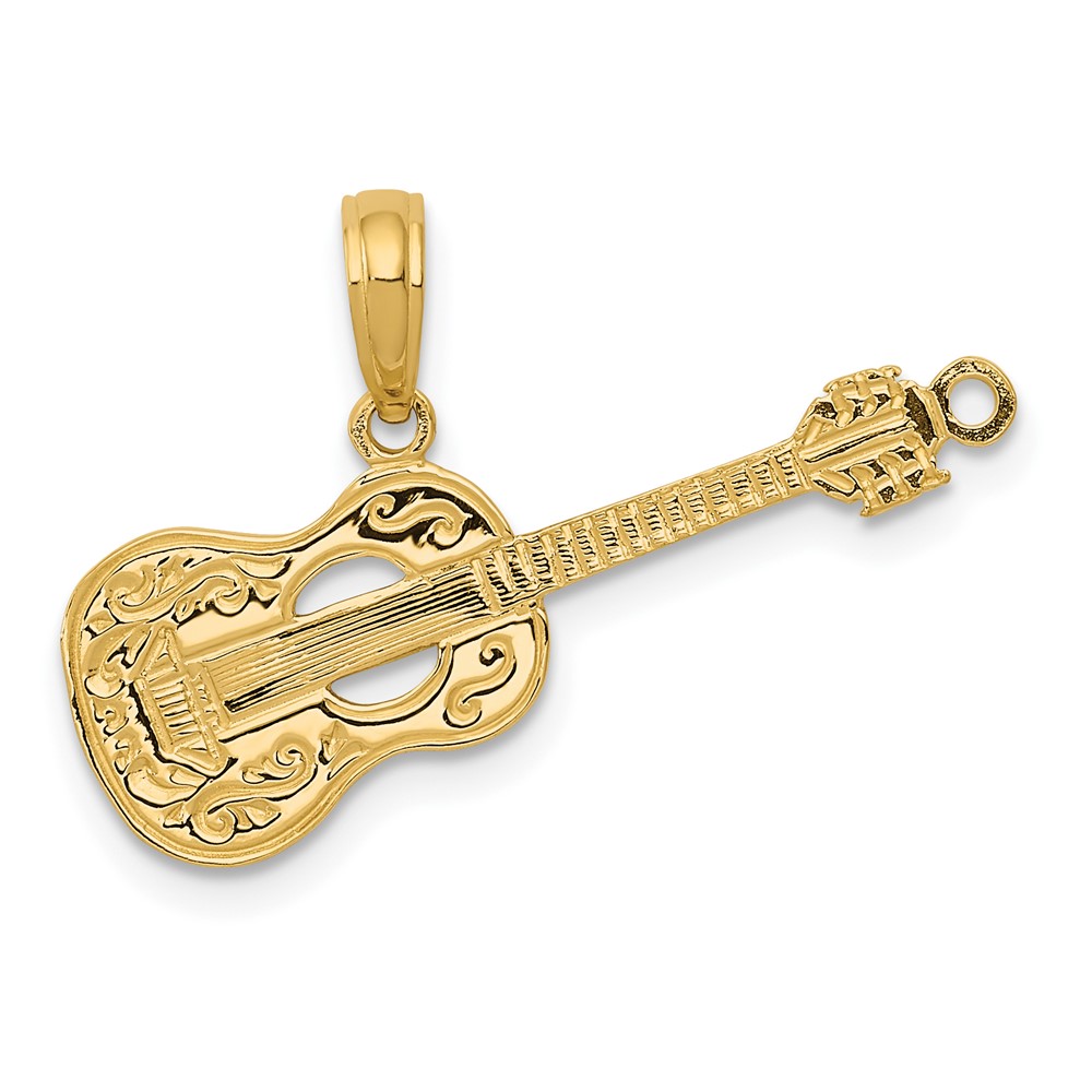 10D4263.jpg 10K Guitar Pendant - Image 1