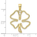 10k 4-Leaf Clover Pendant - Image 3