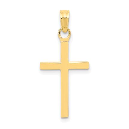 10k 3-D Cross Pendant