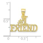10K #1 FRIEND Pendant - Image 3