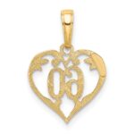 10k 60 Heart Pendant - Image 4