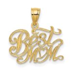 10K BEST MOM Pendant